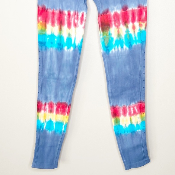 SOLD Spiritual Gangster Self Love Blue Tie Dye Leggings - Picture 5 of 8